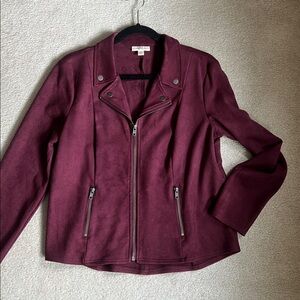Faux suede jacket
